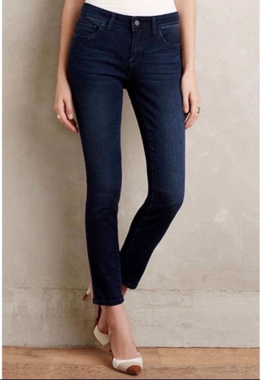 Pilcro and the Letterpress Women’s Anthropology Stet Jeans Size 27 Dark Blue